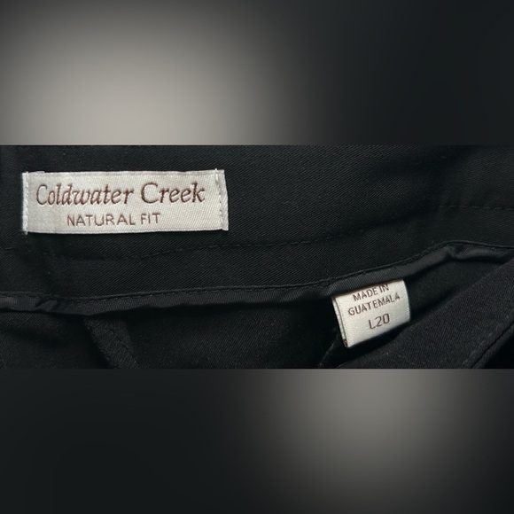 NWT Coldwater Creek Women’s Natural Fit Bootcut Trousers- Black/Size 20 Long - Picture 4 of 8
